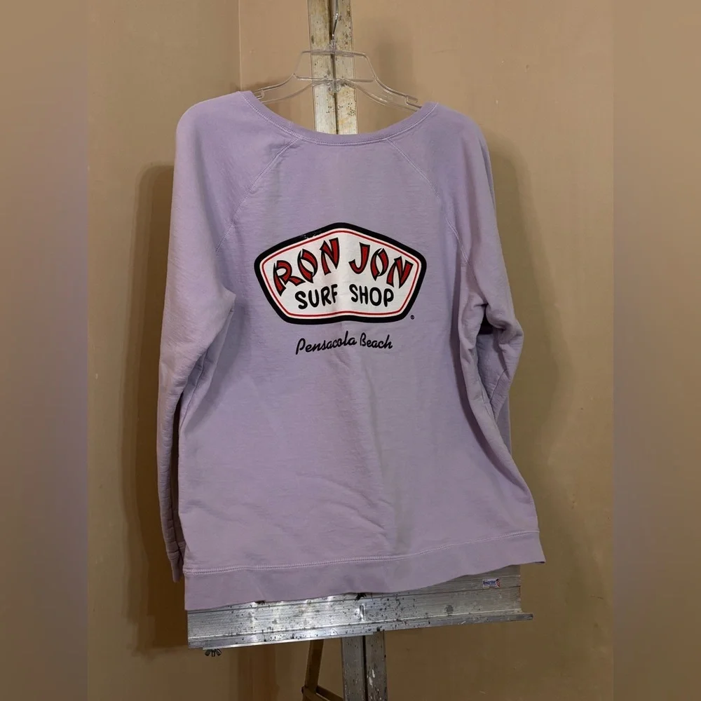 Ron Jon Surf Shop Lavender Sweatshirt Sz XL - Picture 5 of 7
